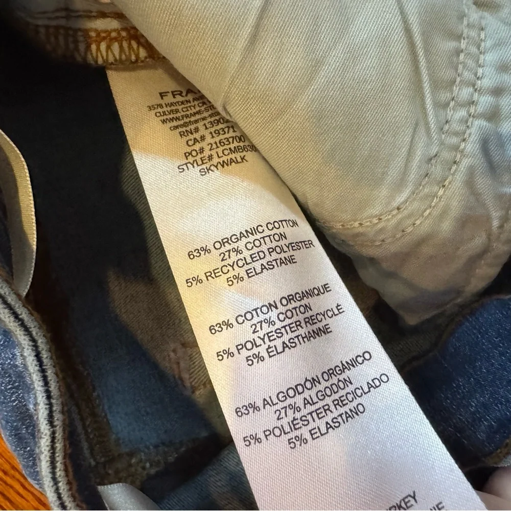 NWT Frame Le Crop Mini Boot Blue Jeans | Size 27 - Picture 5 of 7